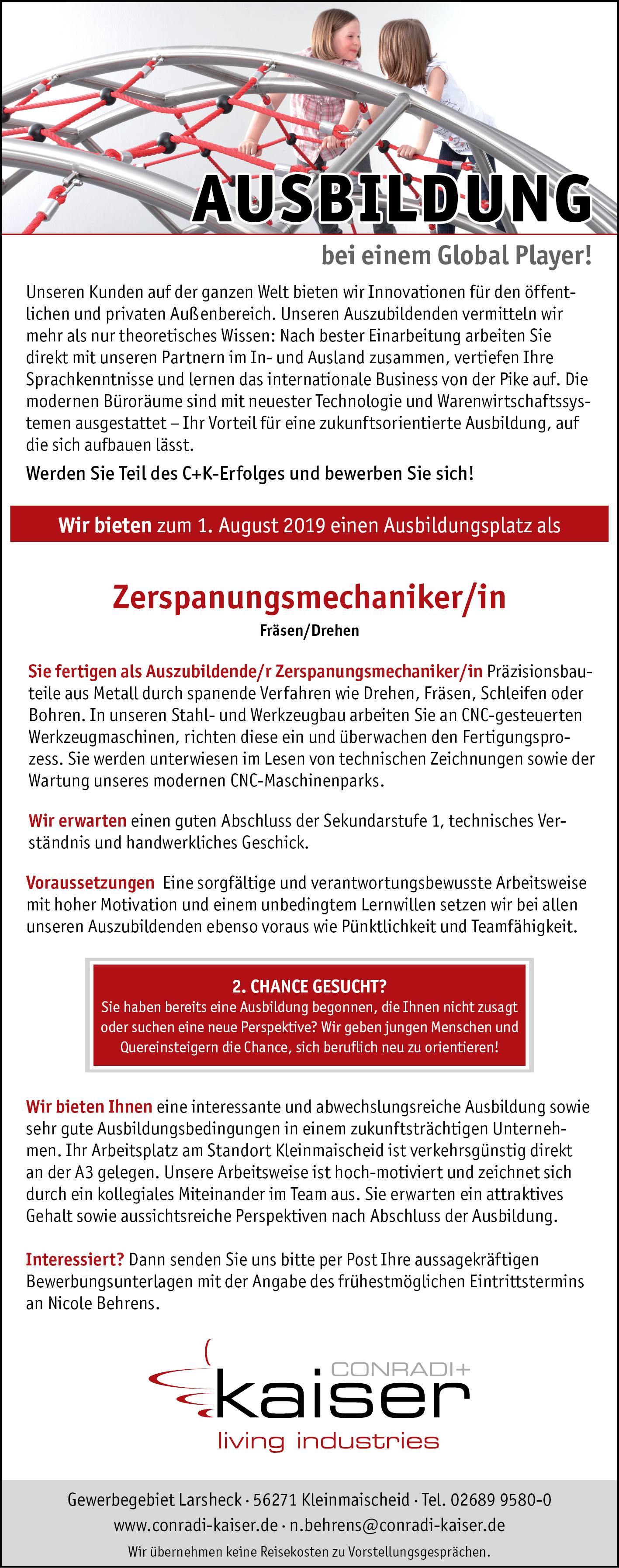 C+K-PA_Azubi_Zerspanungsmechaniker_Jan2019 Ausbildungsselle Zerspanungsmechaniker